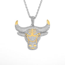 Load image into Gallery viewer, ICY Bull Head Pendant