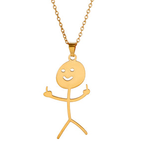 F You Funny Doodle Pendant