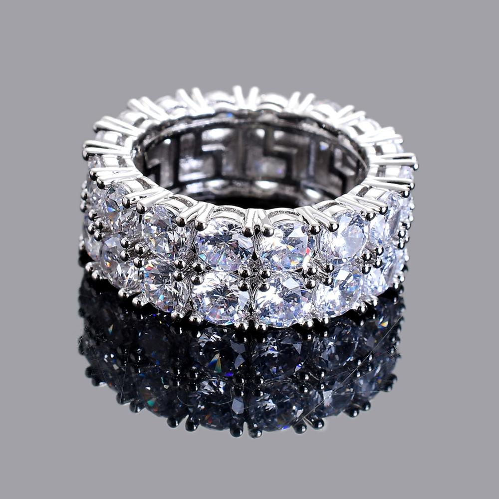 2 Row Diamond Ring