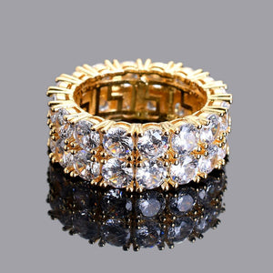 2 Row Diamond Ring