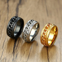 Load image into Gallery viewer, Link Chain Spinner Ring