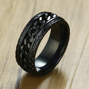 Link Chain Spinner Ring
