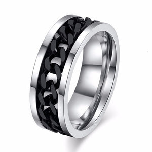 Link Chain Spinner Ring