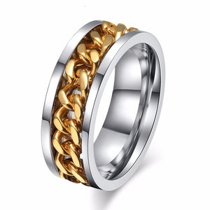 Link Chain Spinner Ring