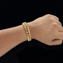 Load image into Gallery viewer, ICED Cuban Bracelet (GOLD &amp; WHITE GOLD COLOR!)