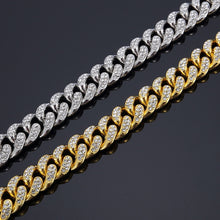 Load image into Gallery viewer, ICED Cuban Bracelet (GOLD &amp; WHITE GOLD COLOR!)