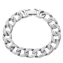 Load image into Gallery viewer, Silver Curb Link Bracelet